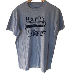 State of Mind Happy Camper short sleeve blue size medium